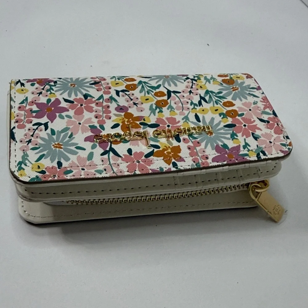 Nanette Lepore Floral Wallet - Pink and Yellow
